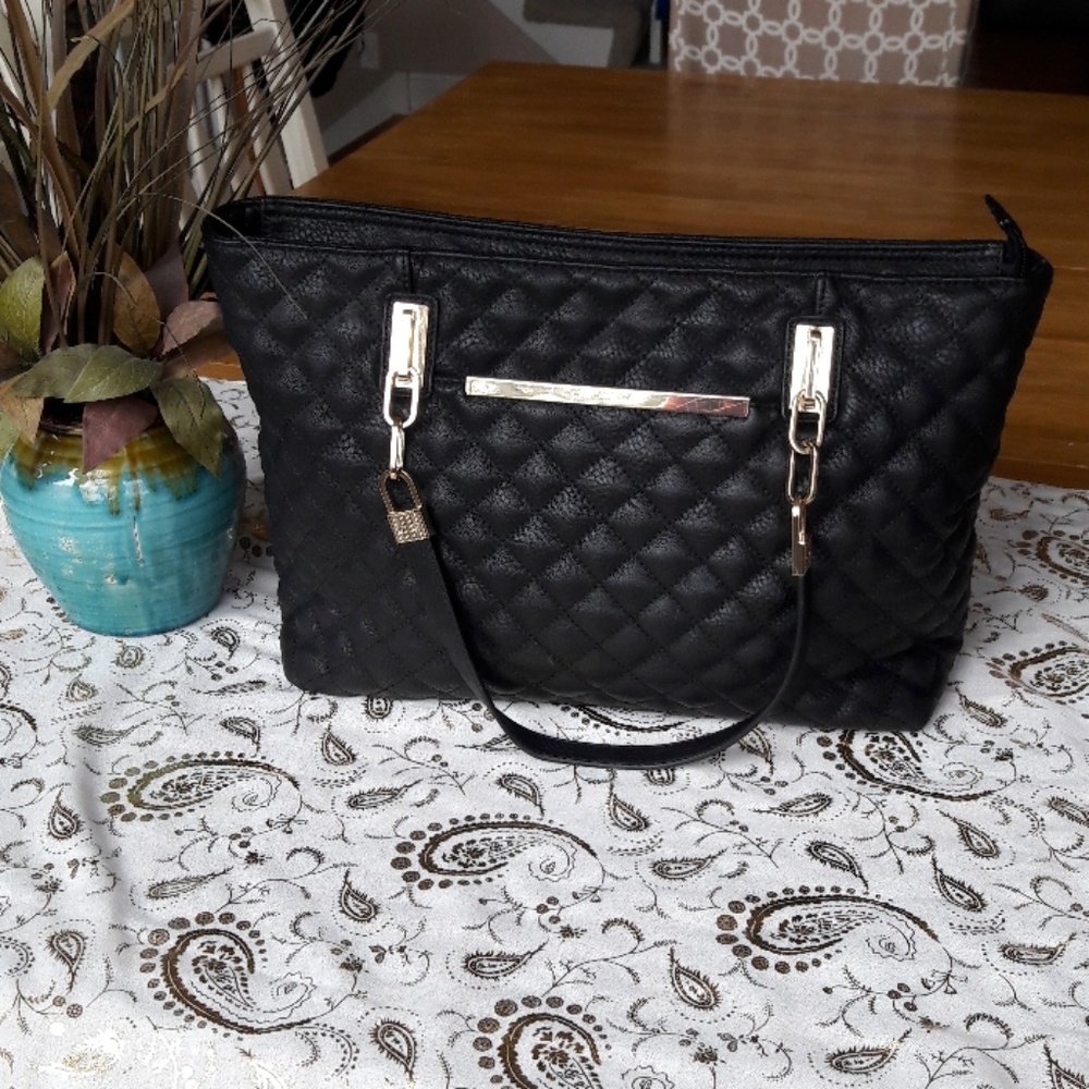 Charming Charlie Quilted Satchel